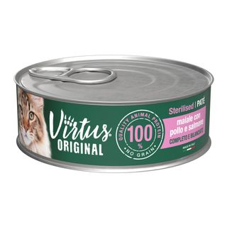 Virtus cat gr.85 pate sterilised maiale pollo salm