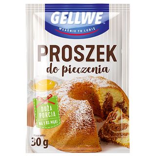 Gellwe Proszek do pieczenia, 4x30 g