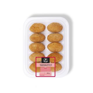 Croquetas Caseras de Jamón Ibérico 10 Ud.