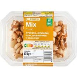 Mix De Frutos Secos Crudos Eroski, Tarrina 175 G (21001219)