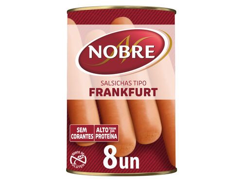 SALSICHAS NOBRE LATA 8 UNI 350(200)G