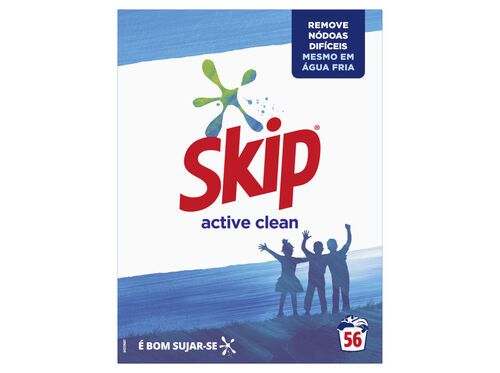 DETERGENTE ROUPA MÁQUINA PÓ SKIP ACTIVE CLEAN 56D