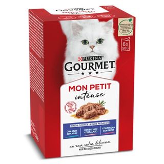 Alimento Para Gatos Con Atún/Salmón/Trucha Gourmet Caja 300 G