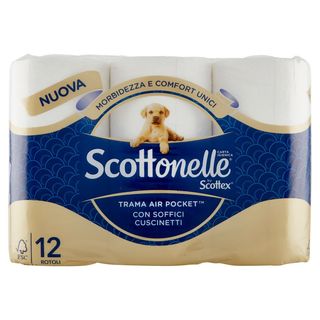 Scottonelle Carta Igienica Soffice E Trapuntata Confezione Da 12 Rotoli - 000087074