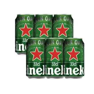 Pack 6x Heineken Cerveza Lata 330ml