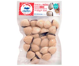 Almeja Blanca 30/40 Pzas/Envase Delfin X 500G