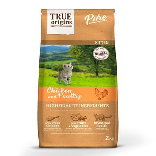 True Origins Pure Kitten Poultry Pollo Pienso Para Gatos 2Kg