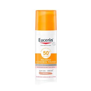 Gel Crema Solar Facial Spf50+ Color Eucerin, Dosificador 50 Ml. (4005800302053)