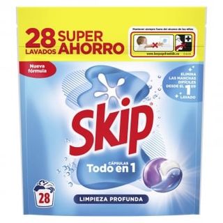 Detergente En Cápsulas Limpieza Profunda Skip 28 Lavados.