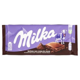 Milka Cuore Tenero, Tavoletta Di Cioccolato Al Latte 100% Alpino Con Ripieno Al Cacao - 100G - 223792