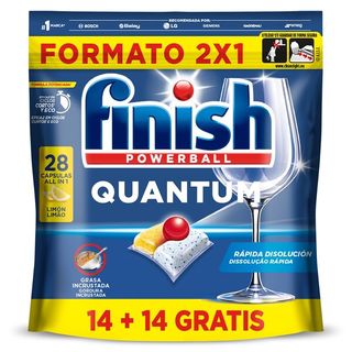 Lavavajillas Máquina Quantum Finish Bolsa 28 Unidades
