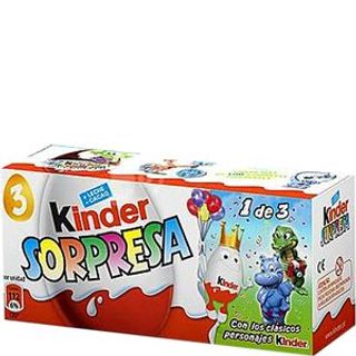 KINDER SORPRESA Chocolate Huevo Sorpresa 3 Unidades