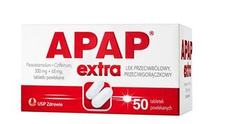 Apap Extra 500 mg + 65 mg 50 tabletek