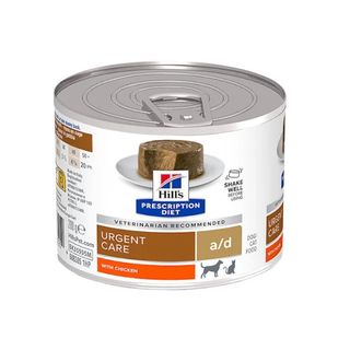 200 g Hill's Prescription Diet Urgent Care a/d Mousse de Pollo lata para perros y gatos