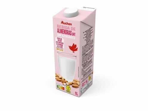 BEBIDA AMÊNDOAS AUCHAN SEM AÇÚCARES 1L