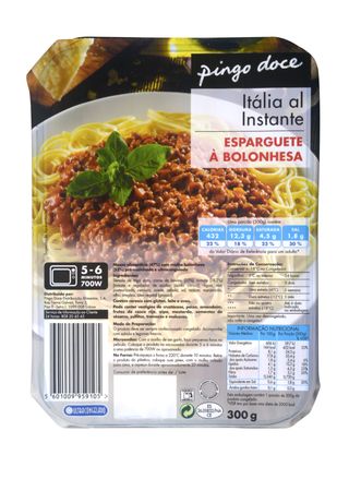 Esparguete à Bolonhesa Congelada Pingo Doce 300G