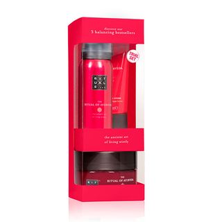 Estuche Ayurveda Espuma De Ducha + Exfoliante Corporal + Crema Rituals (8719134139846)