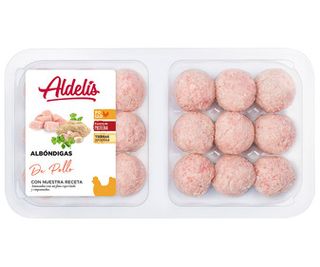 Bandejas de Albóndigas Caseras de Pollo Aldelís