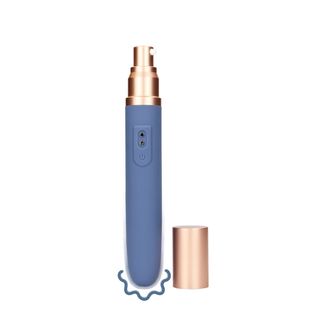 Wibrator Podróżny Z Pojemnikiem Na Żel I Dozownikiem, Silikon, Długość 18,5 Cm / Wkładane 8,5 Cm