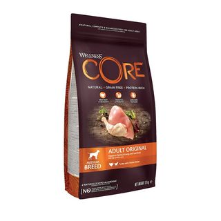 Wellness Core Adult Medium Original Pavo Y Pollo Pienso Para Perros 1.8Kg