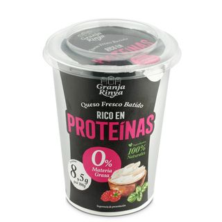Queso Fresco Batido Rico En Proteínas Granja Rinya Tarrina 400 G