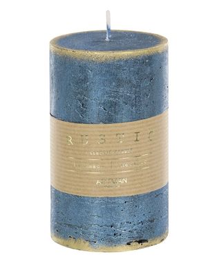 Artman Candles Świeca zapachowa Rustic patynowany kolor niebieski, rozmiar średni
