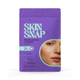 Skin Snap Plasterki punktowe holograficzne serduszka 24 szt.