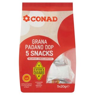 CONAD Grana Padano DOP 5 Snacks 100 g - 8003170046726