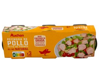 Pechuga De Pollo Al Natural Auchan 3X52 G[ 32