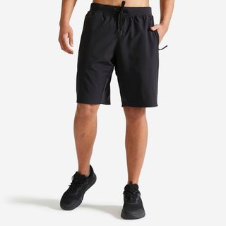Pantalón Corto Chándal Short Hombre Domyos 500 Negro S Negro