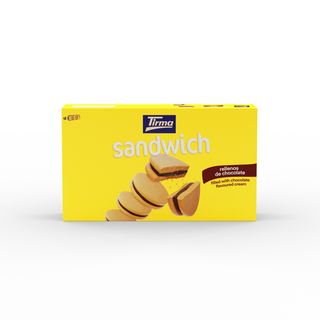 Galleta Tirma sandwich relleno de cacao 180gr