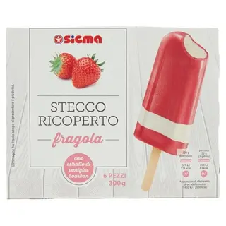 Stecco Ricoperto Fragola Sigma 6 X 50 G