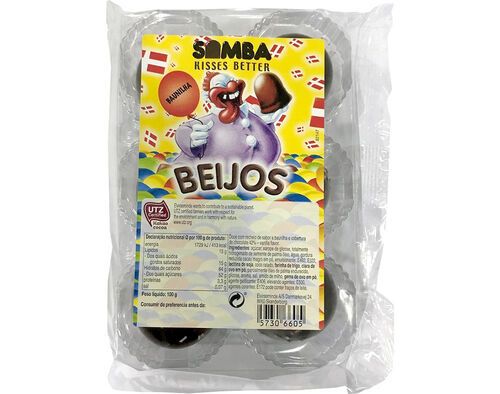 BOMBOKAS SAMBA BEIJOS BAUNILHA 100G