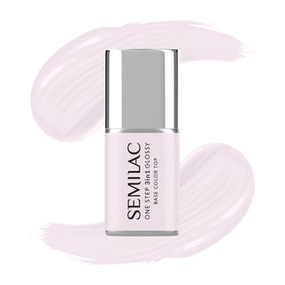 Semilac Lakier hybrydowy One Step Glossy, S235 Peach Beige