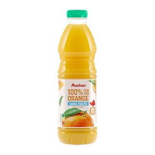 SUMO AUCHAN 100% LARANJA SEM POLPA 1L