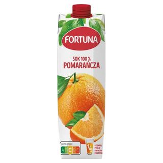 Fortuna Sok 100 % pomarańcza 1 l