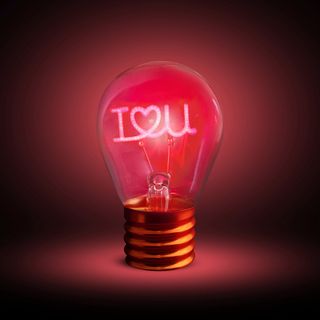 Lampadina decorativa led I love you - ricaricabile