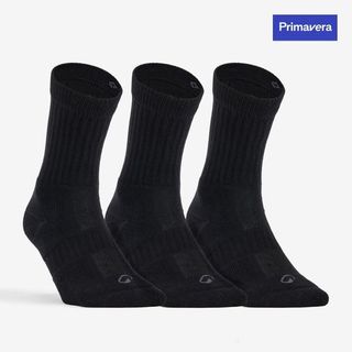 Calcetines Altos De Deporte Pack De 3 Artengo Rs 500 Negro 39/42 Negro