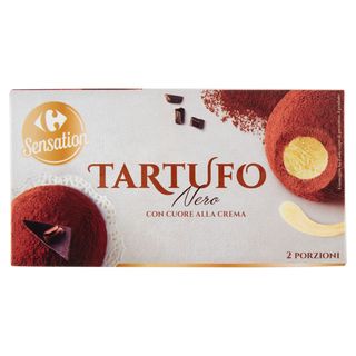 Carrefour Sensation Tartufo Nero Con Cuore Alla Crema 2 X 80 G
