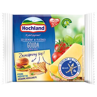 Hochland Ser topiony Gouda w plastrach, 130 g