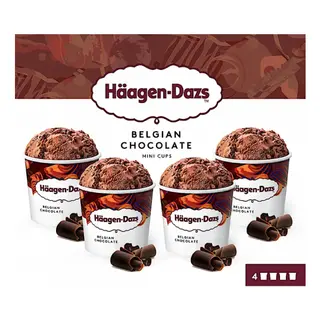 Häagen Dazs Helado Sabor Chocolate Belga Multipack 380g