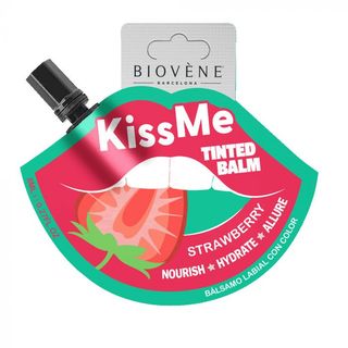 Kiss Me Bálsamo Labial Fresa con Color - Biovène - 8 ml 8436575094984