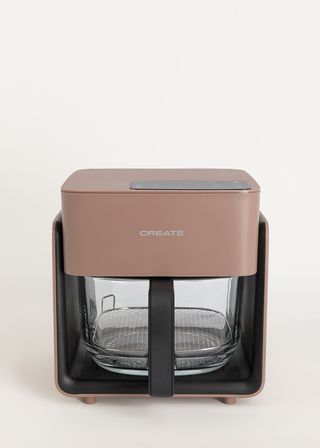 AIR FRYER STUDIO CRYSTAL (Moca) - Freidora de aire de cristal 4.2L con vaporizador opcional ( Sin Vaporizador)