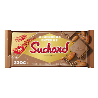 SUCHARD Turron Leche Con Almendras 230Gr Suchard