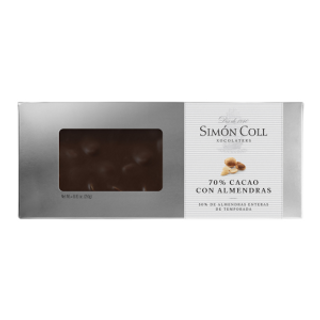 SIMON COLL Turrón Almendra 70% Cacao 267 Gr.