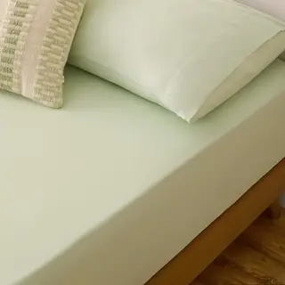 Sábana Bajera Algodón De Punto Ajustable Puntib Verde cama 150-160cm