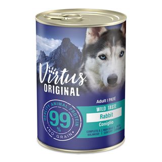 Virtus wild taste dog lattina 400g coniglio