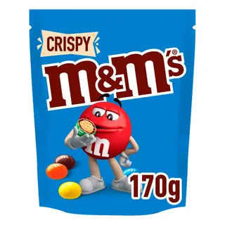 M&M's Crispy Bolitas de Arroz Inflado y Chocolate con Leche 170g
