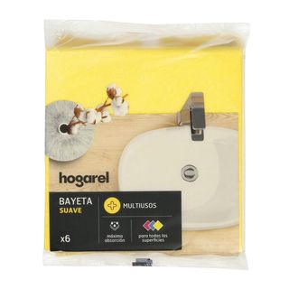 Bayeta Amarilla Hogarel 6 Uds (293546)