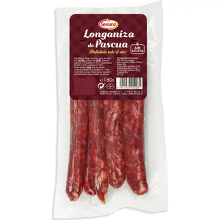 Longaniza De Pascua, Paquete 180 G